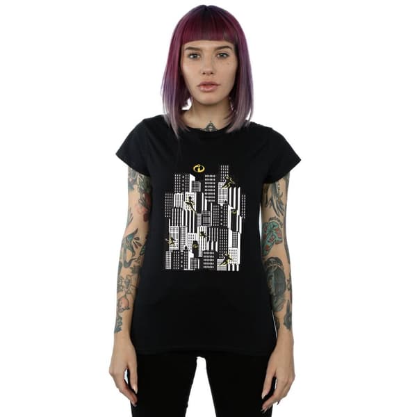 Disney Dam/Tjej The Incredibles Skyline - T-shirt i bomull