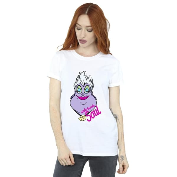 Disney Womens/Ladies Villains Ursula Unfortunate Soul Cotton Boyfriend T-Shirt