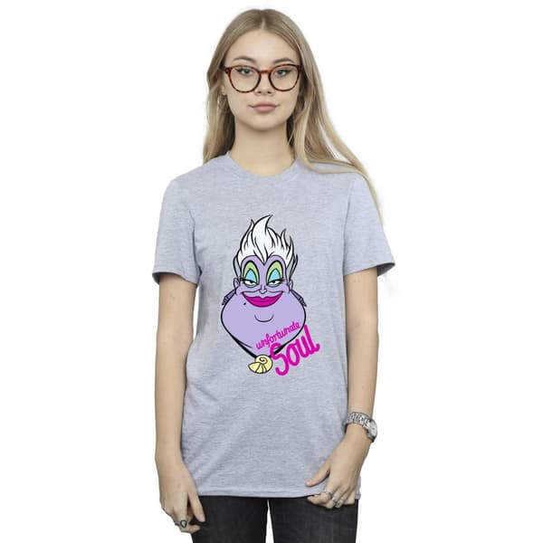 Disney Womens/Ladies Villains Ursula Unfortunate Soul Cotton Boyfriend T-Shirt