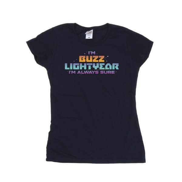 Disney Dam/dam Lightyear Always Sure Text T-shirt i bomull