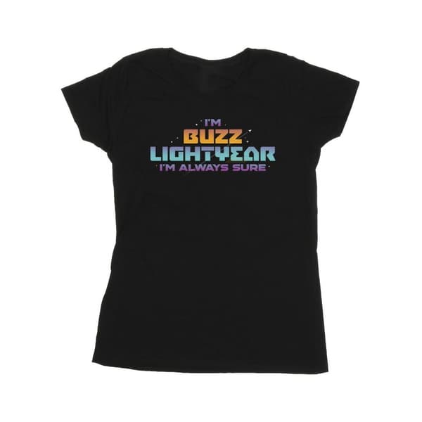 Disney Dam/dam Lightyear Always Sure Text T-shirt i bomull