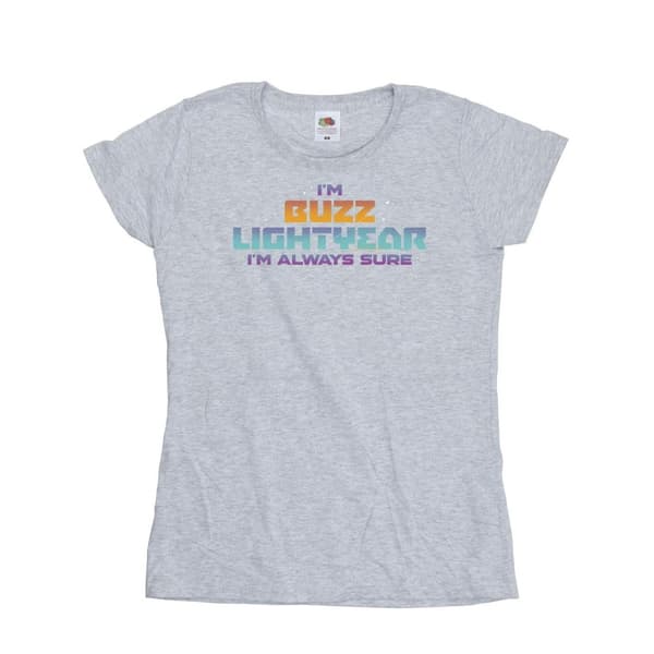 Disney Dam/dam Lightyear Always Sure Text T-shirt i bomull