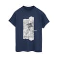Miniatyrbilde 1 av 3: Star Wars Womens/Ladies The Book Of Boba Fett Fennec Illustration Cotton Boyfriend T-Shirt