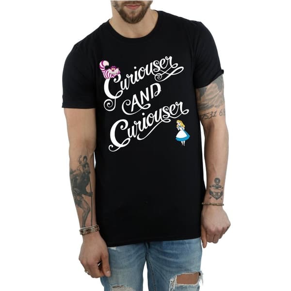 Disney Alice i underlandet Curiouser T-shirt för herrar