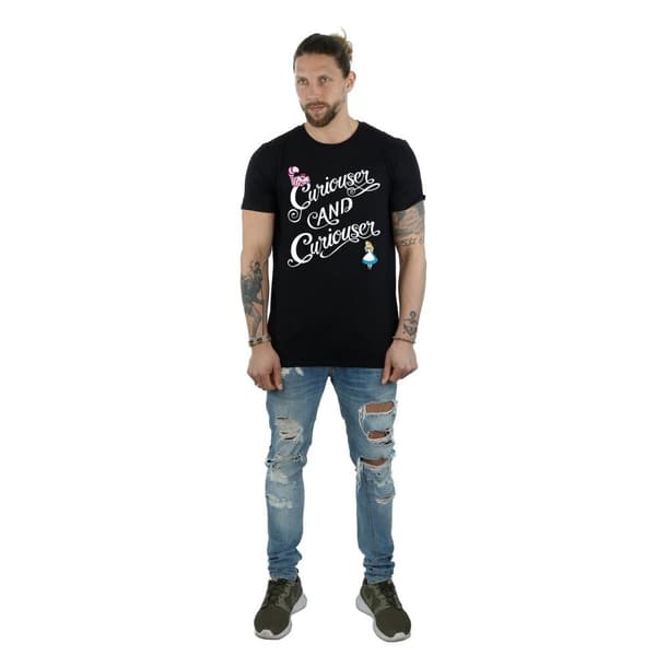 Disney Alice i underlandet Curiouser T-shirt för herrar
