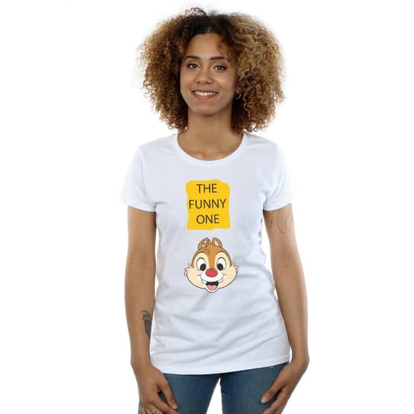 Disney Womens/Ladies Chip N Dale The Funny One Cotton T-Shirt