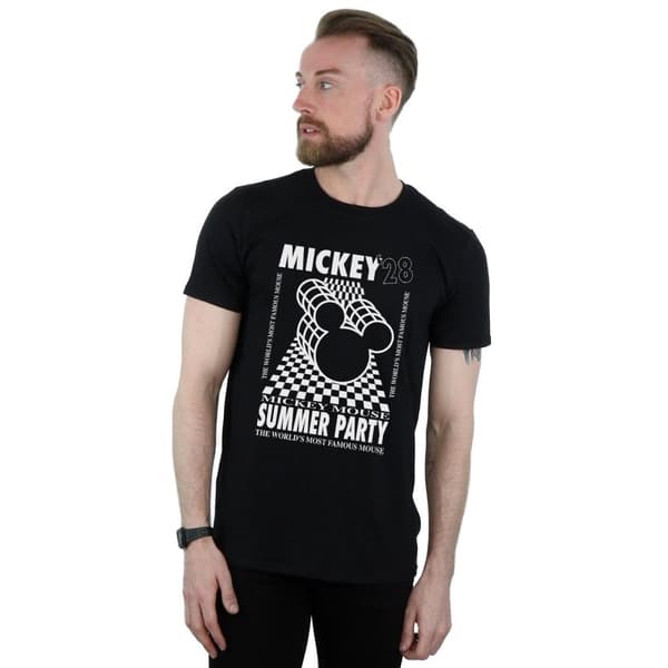 Disney Mens Mickey Mouse Summer Party T-shirt
