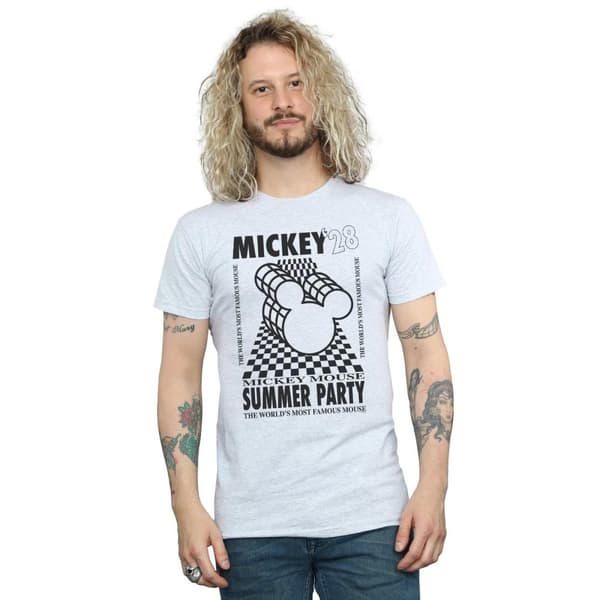 Disney Mens Mickey Mouse Summer Party T-shirt