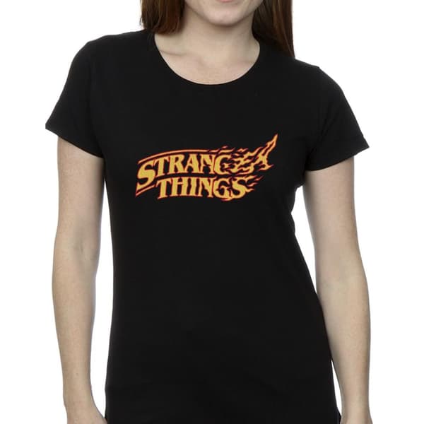 Netflix Womens/Ladies Stranger Things Logo Breaking Cotton T-Shirt