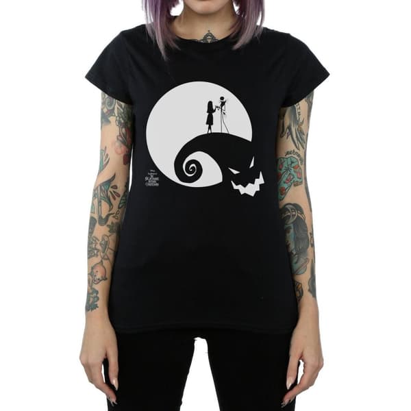 Disney Dam/Lady - Nightmare Before Christmas Moon Oogie Boogie - T-shirt i bomull