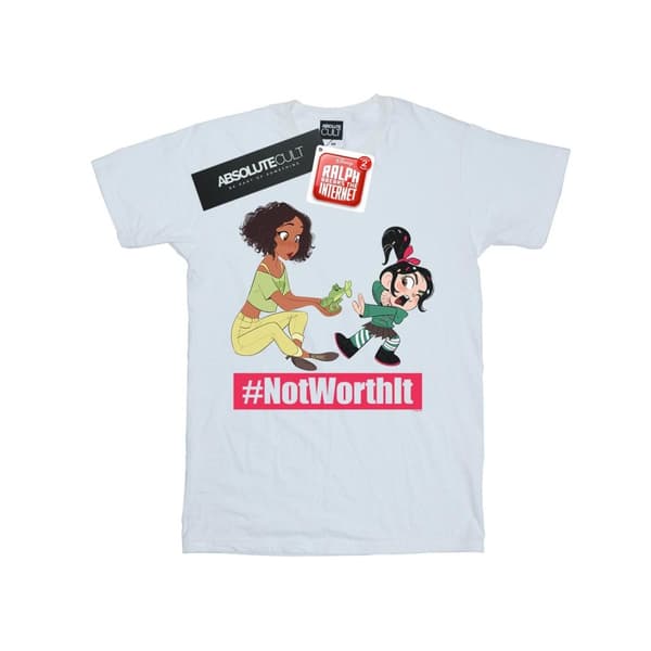 Disney Dam/Tjej Wreck It Ralph Tiana And Vanellope Boyfriend T-shirt i bomull