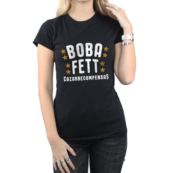 Star Wars Dam/Tjej Boba Fett Legends Tribute T-shirt i bomull