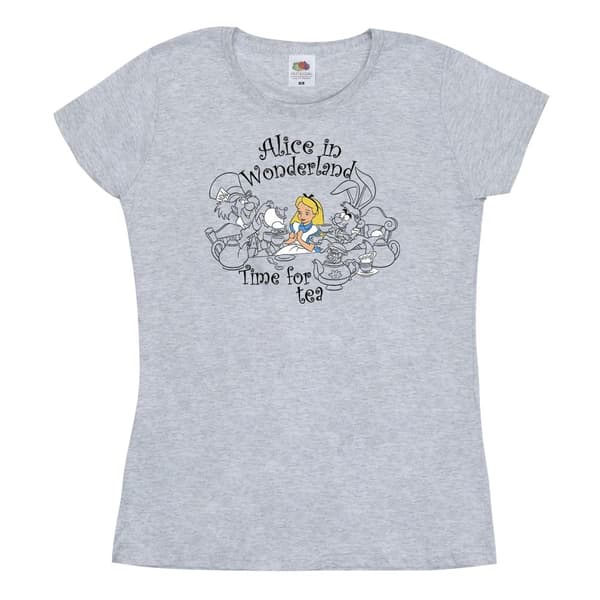 Disney Dam/Tjej Alice i Underlandet - Time For Tea - Bomulls-T-shirt