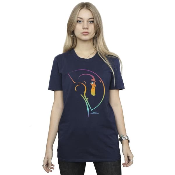 Disney Dam/kvinnor Lightyear Blended Stare Boyfriend T-shirt i bomull
