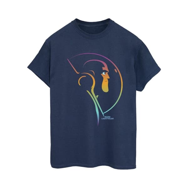 Disney Dam/kvinnor Lightyear Blended Stare Boyfriend T-shirt i bomull