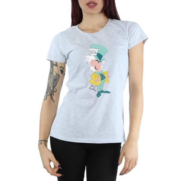 Disney Klassisk Mad Hatter T-shirt i bomull för damer/kvinnor