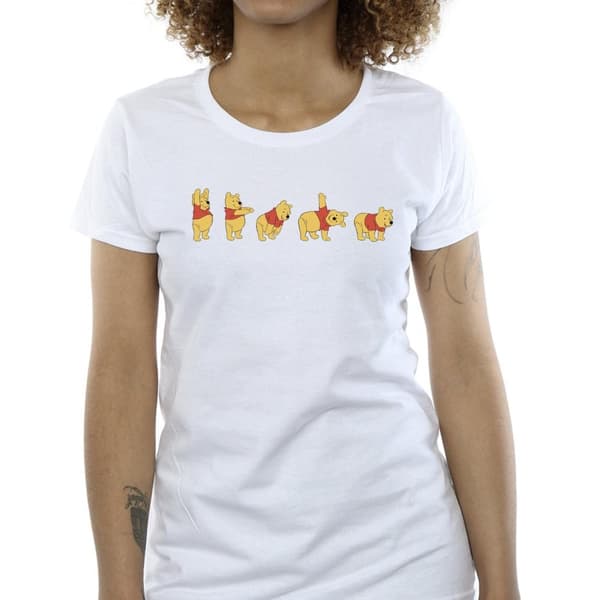 Disney Womens/Ladies Winnie The Pooh Stretching Cotton T-Shirt