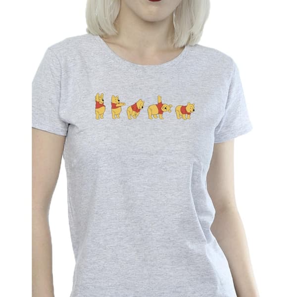 Disney Womens/Ladies Winnie The Pooh Stretching Cotton T-Shirt