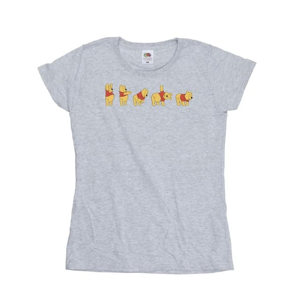 Disney Womens/Ladies Winnie The Pooh Stretching Cotton T-Shirt