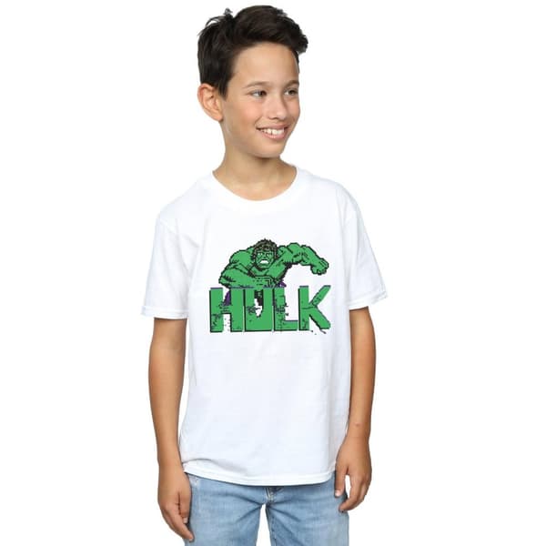 Marvel T-shirt med pixelerad Hulk för pojkar