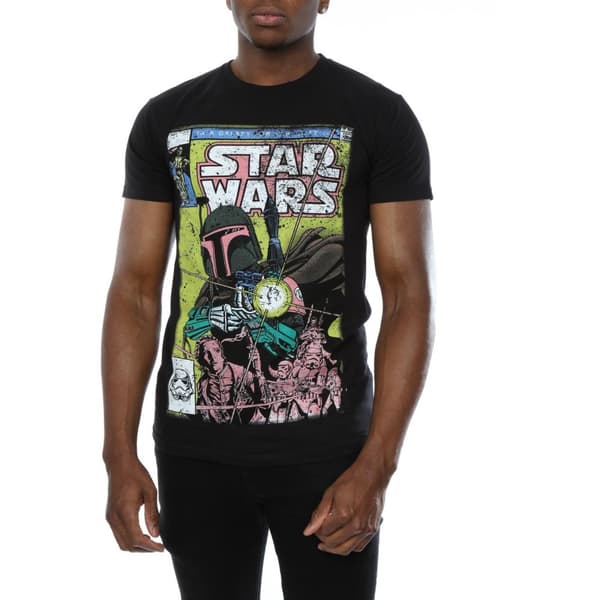 Star Wars Mens Boba Fett Comic T-Shirt