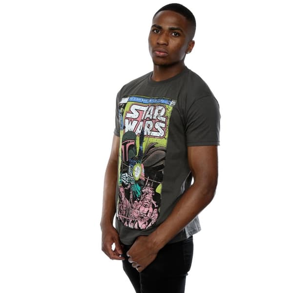 Star Wars Mens Boba Fett Comic T-Shirt