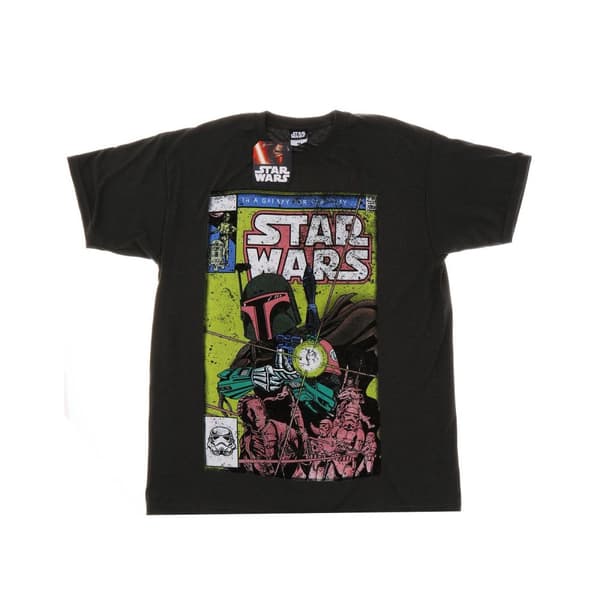 Star Wars Mens Boba Fett Comic T-Shirt