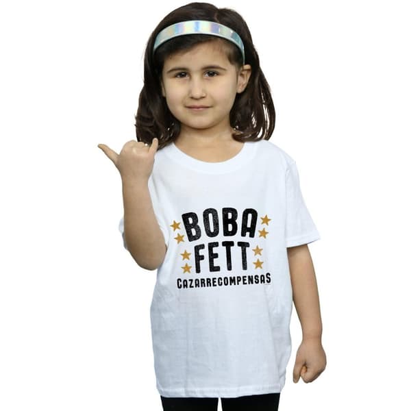 Star Wars Boba Fett Legends Tribute T-shirt i bomull för flickor