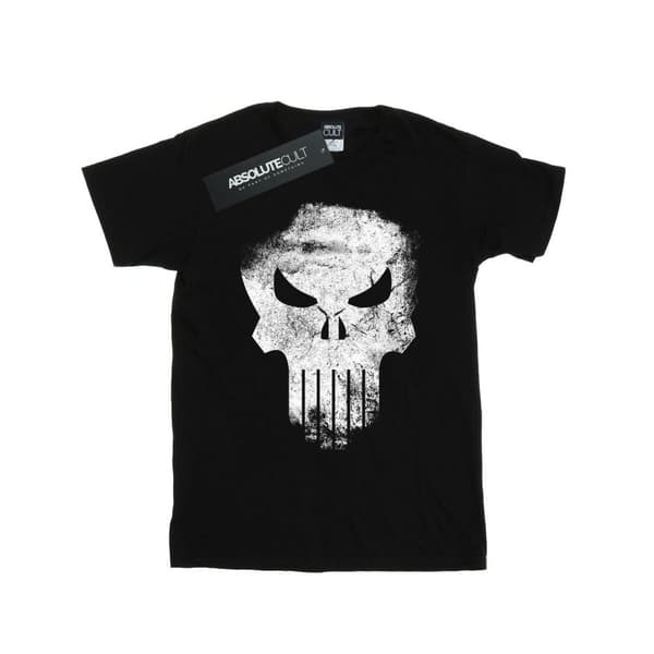 Marvel Mens The Punisher Distrressed Skull T-Shirt