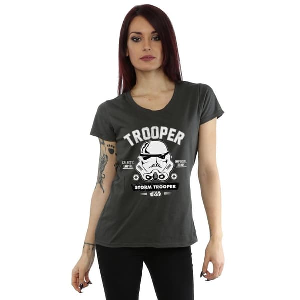 Star Wars Womens/Ladies Stormtrooper Collegiate Cotton T-Shirt