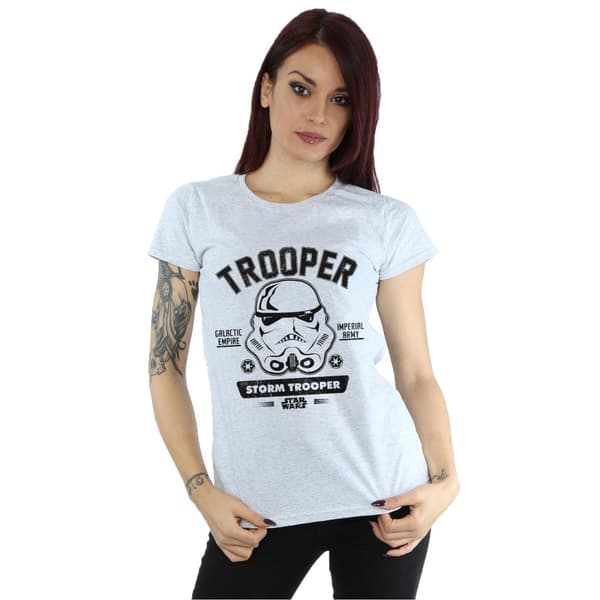 Star Wars Womens/Ladies Stormtrooper Collegiate Cotton T-Shirt