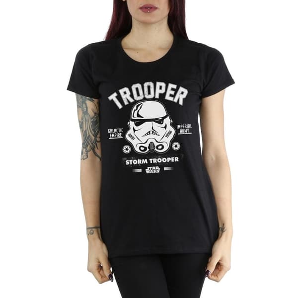 Star Wars Womens/Ladies Stormtrooper Collegiate Cotton T-Shirt