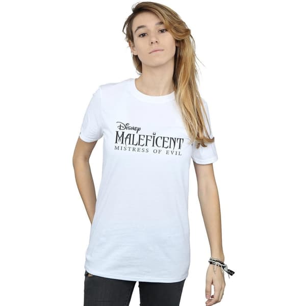 Disney Dam/Lady Maleficent Mistress Of Evil - Pojkvänströja i bomull med logotyp