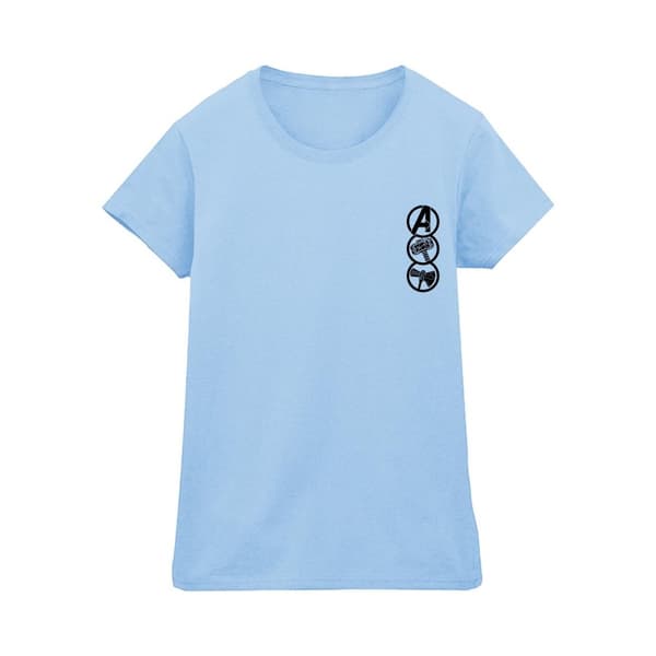 Marvel Womens/Ladies Thor Love And Thunder Icons Cotton T-Shirt Baby Blue L