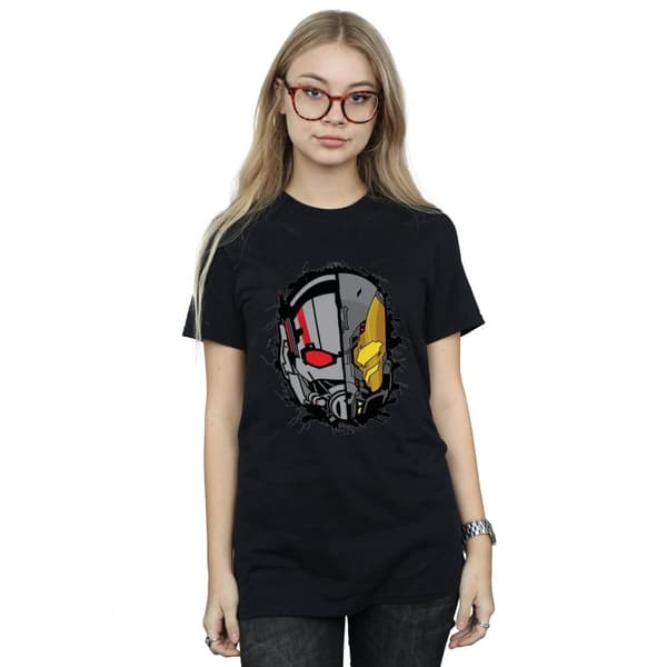 Marvel Womens/Ladies Ant-Man Split Helmet Cotton Boyfriend T-Shirt