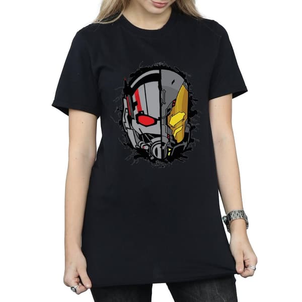 Marvel Womens/Ladies Ant-Man Split Helmet Cotton Boyfriend T-Shirt
