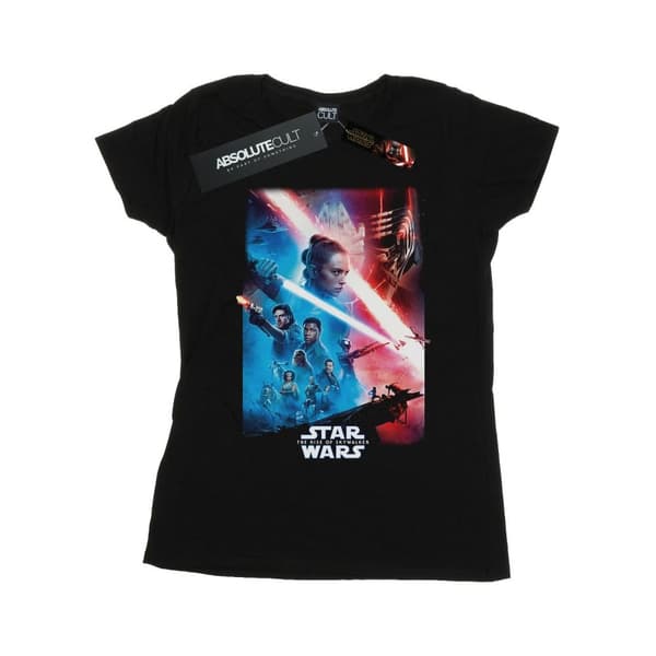 Star Wars Womens/Ladies The Rise Of Skywalker Theatrical Poster Cotton T-Shirt
