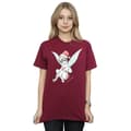 Miniatyrbillede 2 af 5: Disney Womens/Ladies Tinkerbell Christmas Fairy Cotton Boyfriend T-Shirt