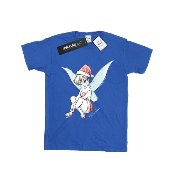 Disney Dam/Tjej Tinkerbell Christmas Fairy Boyfriend T-shirt i bomull