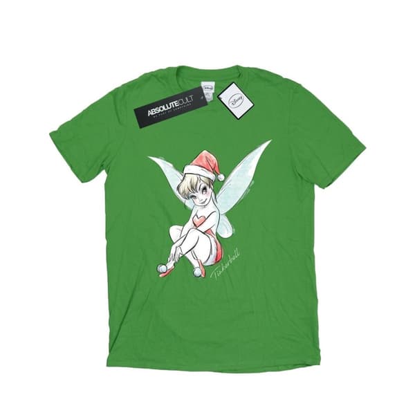 Disney Dam/Tjej Tinkerbell Christmas Fairy Boyfriend T-shirt i bomull