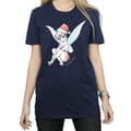Miniatyrbillede 3 af 5: Disney Womens/Ladies Tinkerbell Christmas Fairy Cotton Boyfriend T-Shirt