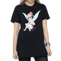 Miniatyrbillede 3 af 5: Disney Womens/Ladies Tinkerbell Christmas Fairy Cotton Boyfriend T-Shirt
