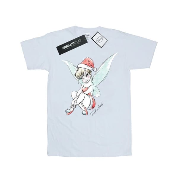 Disney Dam/Tjej Tinkerbell Christmas Fairy Boyfriend T-shirt i bomull