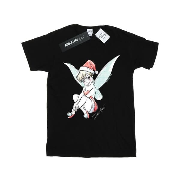 Disney Dam/Tjej Tinkerbell Christmas Fairy Boyfriend T-shirt i bomull