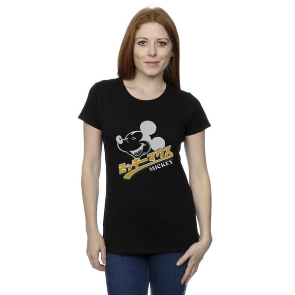 Disney Womens/Ladies Mickey Mouse Japanese Cotton T-Shirt