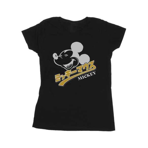Disney Womens/Ladies Mickey Mouse Japanese Cotton T-Shirt