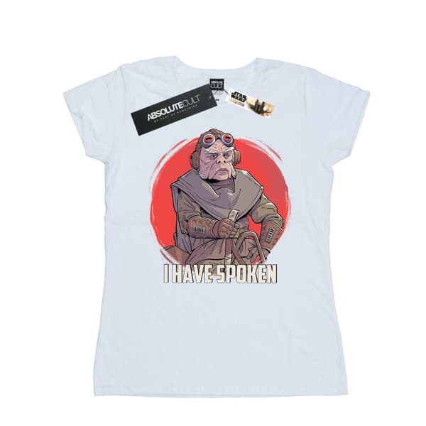 Star Wars Womens/Ladies The Mandalorian I Have Spoken Cotton T-Shirt White XL