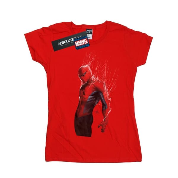 Marvel Womens/Ladies Spider-Man Web Wrap Cotton T-Shirt
