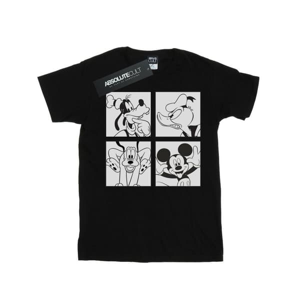 Disney Boxad bomulls-T-shirt för flickor med Musse, Kalle, Långben och Pluto