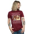 Miniatyrbillede 2 af 3: Friends Mens Fair Isle Holiday Armadillo T-Shirt